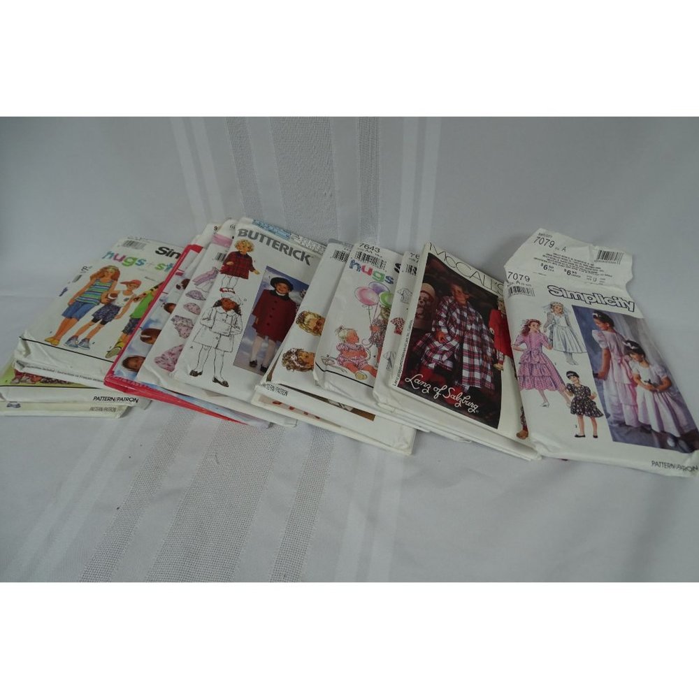 Lot of 20 Children's Patterns 1990-1999 Simplicity Butterick